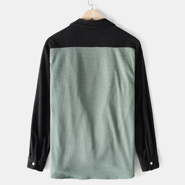 Damen lässiges Waffle-Longsleeve Hemd Aliams