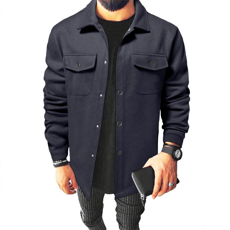 Herren Jackenhemd aus robustem Material mit praktischen Taschen Aliams