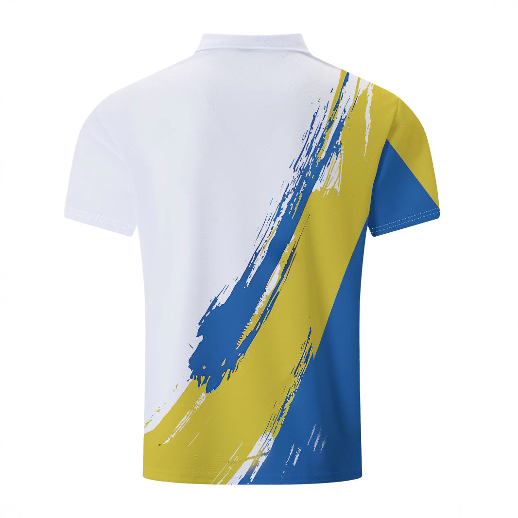 Herren Premium Poloshirt mit dynamischem Farbverlauf Aliams