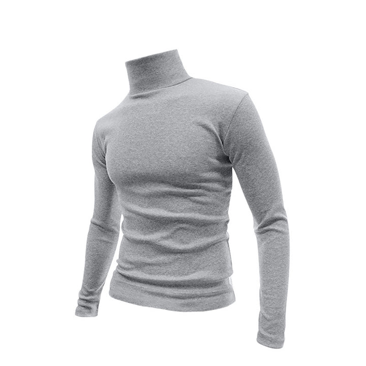 Herren Komfortabler Rollkragenpullover aus atmungsaktiver Baumwolle Aliams