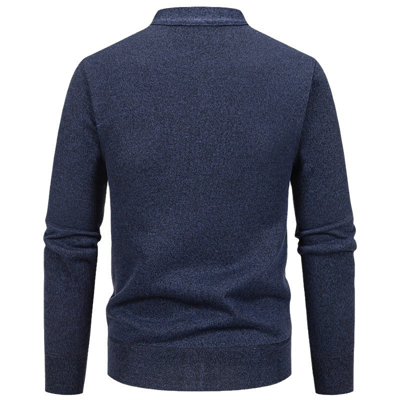 Herren klassische Strickjacke mit strukturiertem Design und praktischen Taschen Aliams