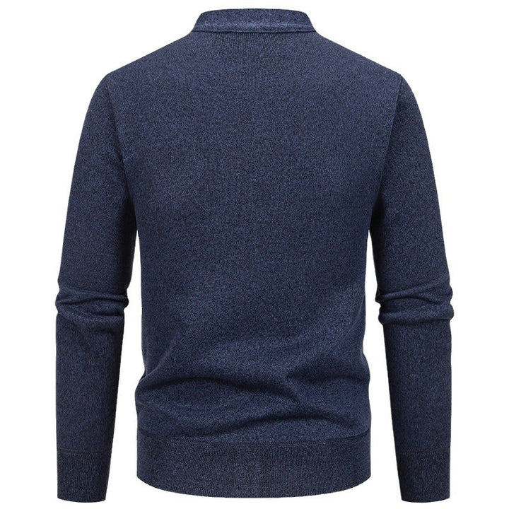 Herren klassische Strickjacke mit strukturiertem Design und praktischen Taschen Aliams