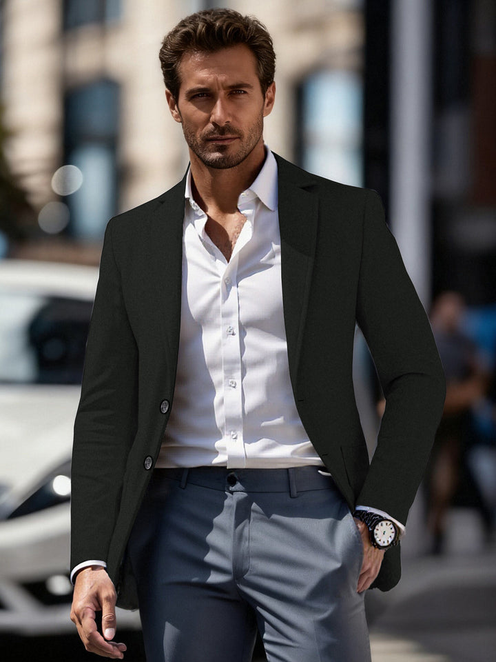 Herren eleganter Business-Anzugblazer mit schmaler Passform Aliams