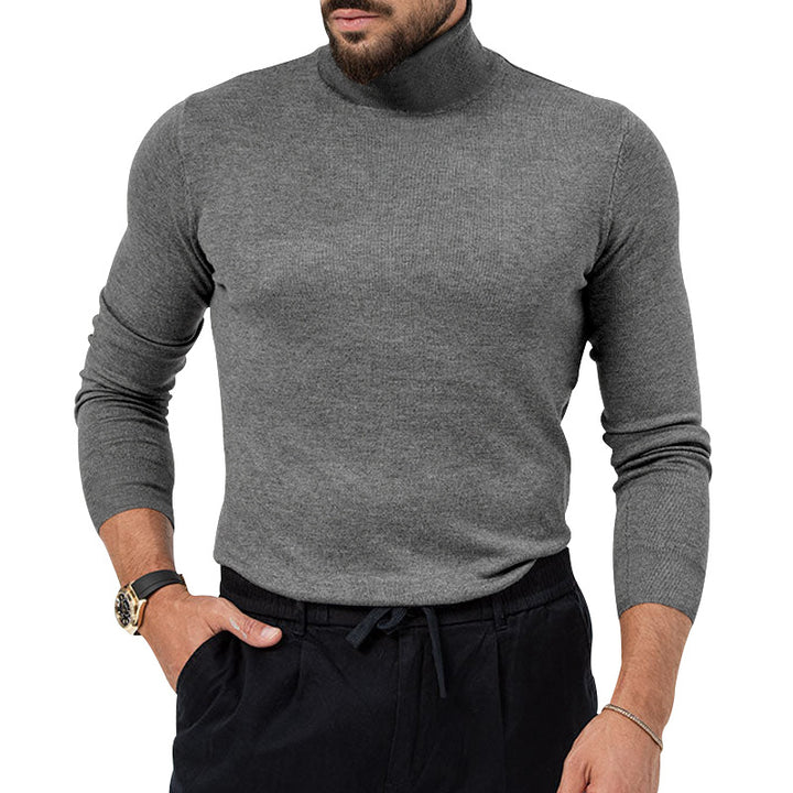 Herren eleganter Rollkragenpullover aus hochwertiger Wolle Aliams