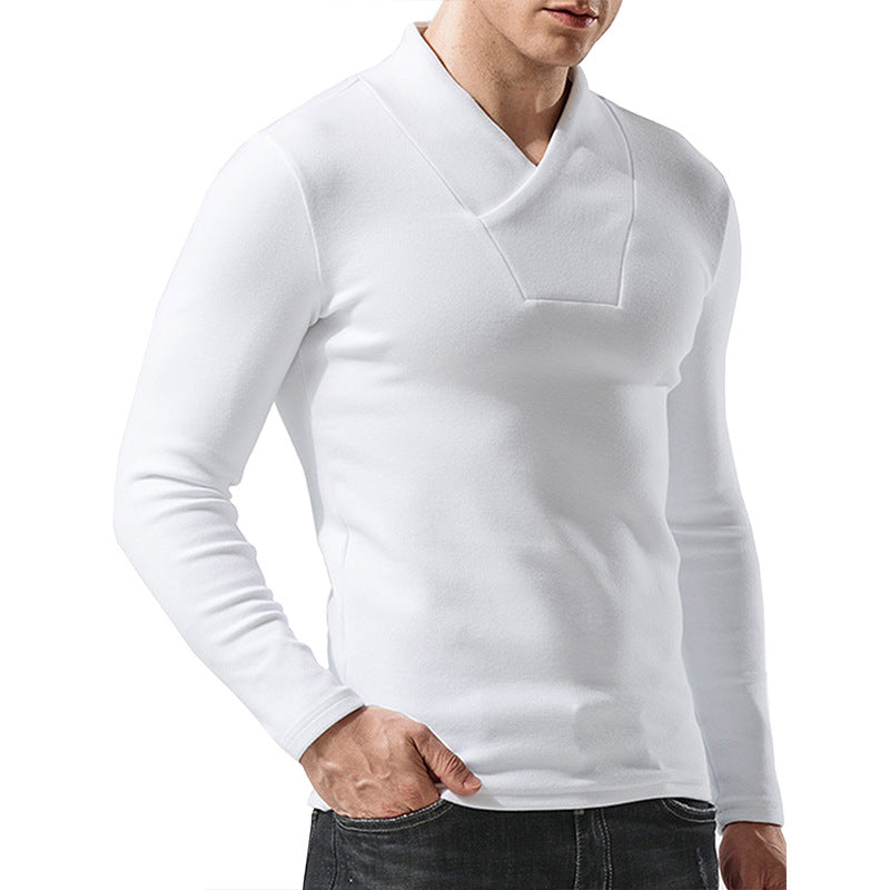 Herren Pullover mit modernem Kragen und feiner Struktur Aliams