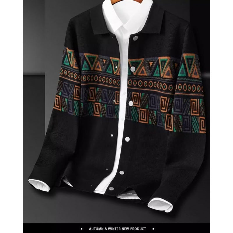 Damen Jacke mit einzigartigem geometrischem Muster Aliams