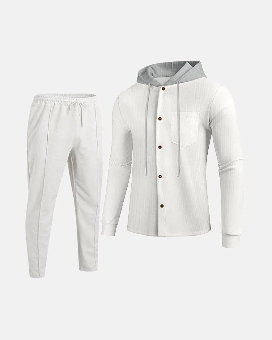 Herren Freizeit Kombination mit Kapuze Aliams