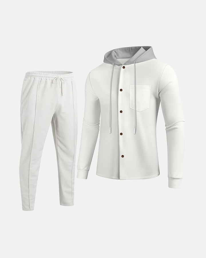 Herren Freizeit Kombination mit Kapuze Aliams