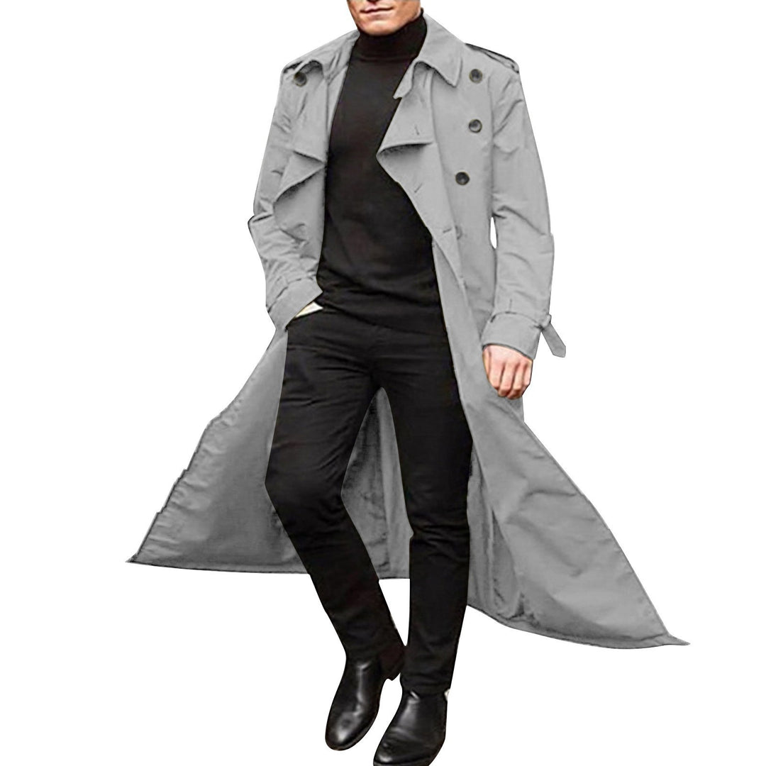 Herren eleganter Trenchcoat mit modernem Schnitt Aliams