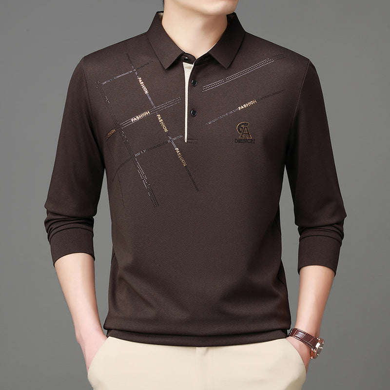 Herren Poloshirt mit stylischem Grafikdruck und hochwertigem Funktionsmaterial Aliams