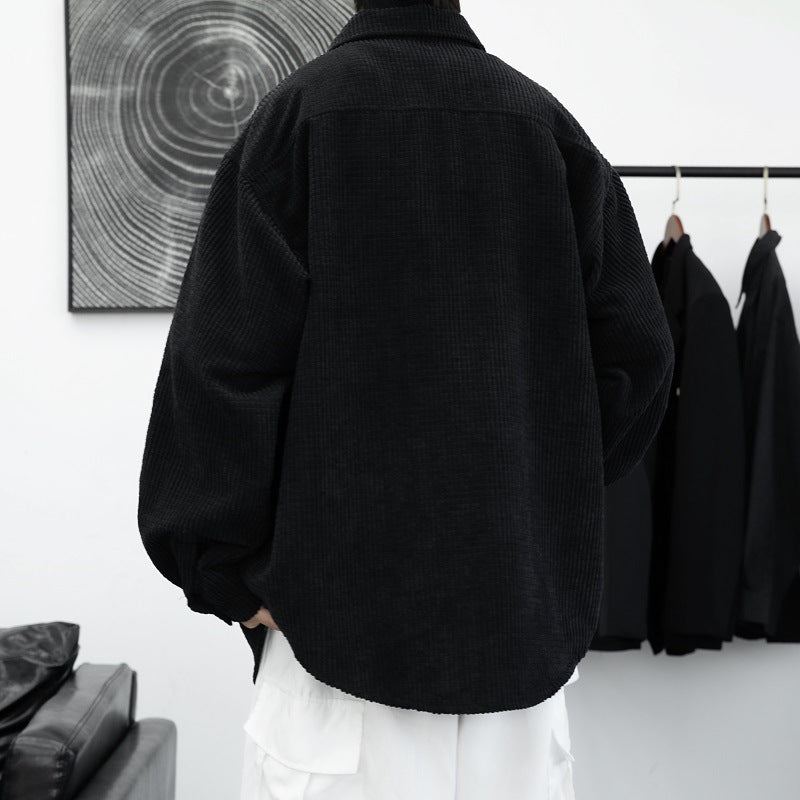 Herren Kordhemdjacke mit praktischen Brusttaschen und lässigem Schnitt Aliams