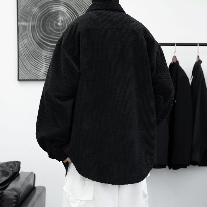 Herren Kordhemdjacke mit praktischen Brusttaschen und lässigem Schnitt Aliams