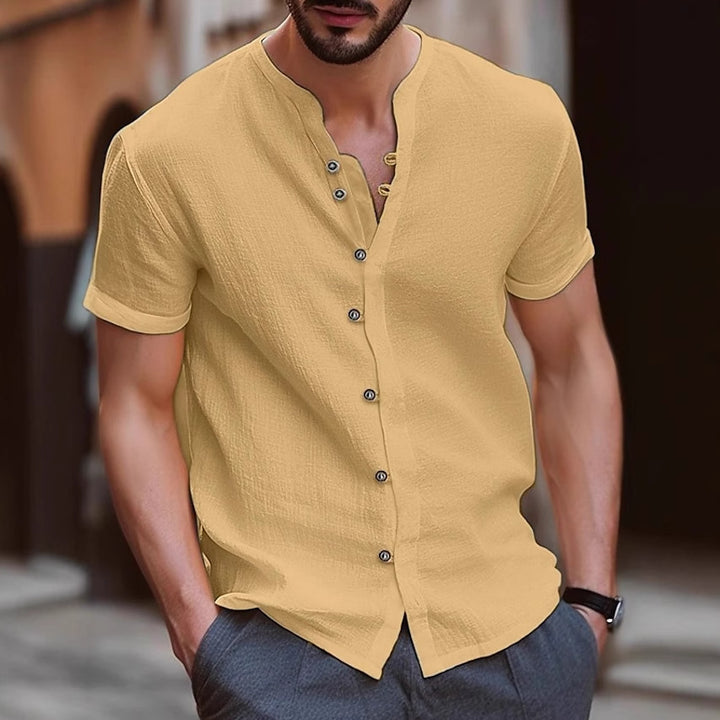 Herren Kurzarm Hemd Aliams