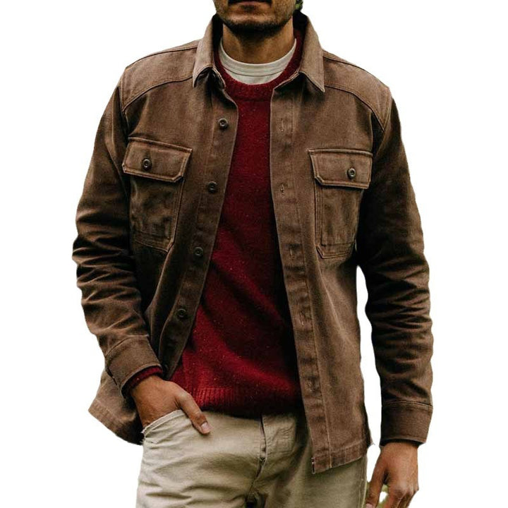 Herren Utility-Jacke mit praktischen Brusttaschen und robustem Stoff Aliams