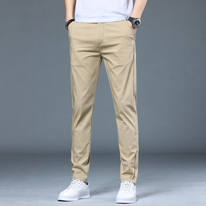 Herren bequeme Chino-Hosen mit leichtem Stretch-Material Aliams