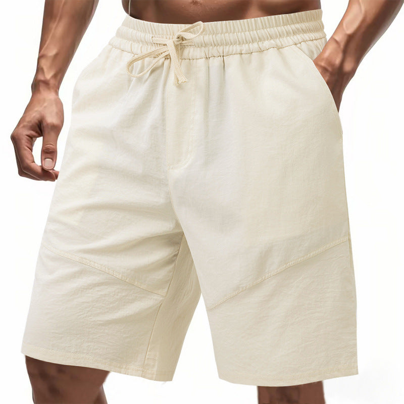 Herren Freizeit-Shorts mit elastischem Bund und seitlichen Taschen Aliams
