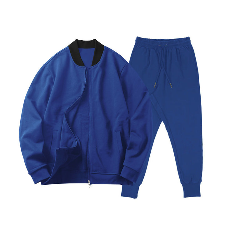 Herren sportliches Freizeit-Set mit weichem Fleece-Material und praktischer Kapuze Aliams