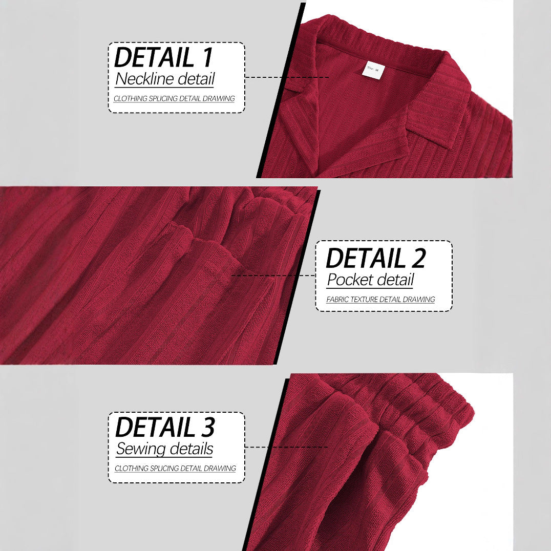 Herren stilvolles Kurzarmhemd mit feiner Struktur Aliams