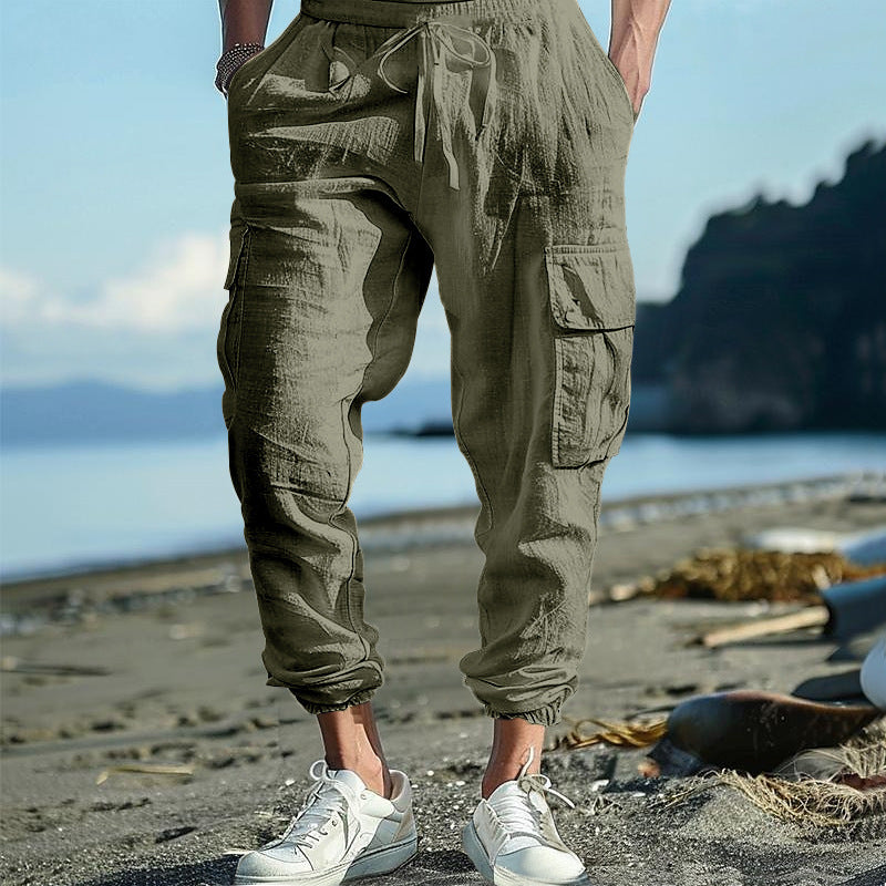 Herren Cargo-Jogginghose mit praktischen Taschen Aliams