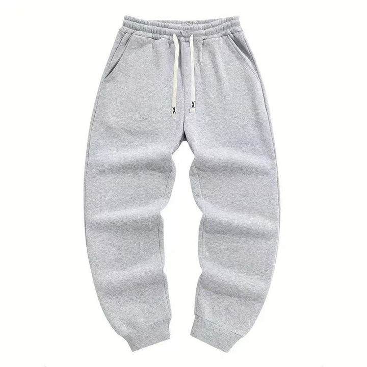 Herren elastische Jogginghose mit seitlichen Taschen Aliams