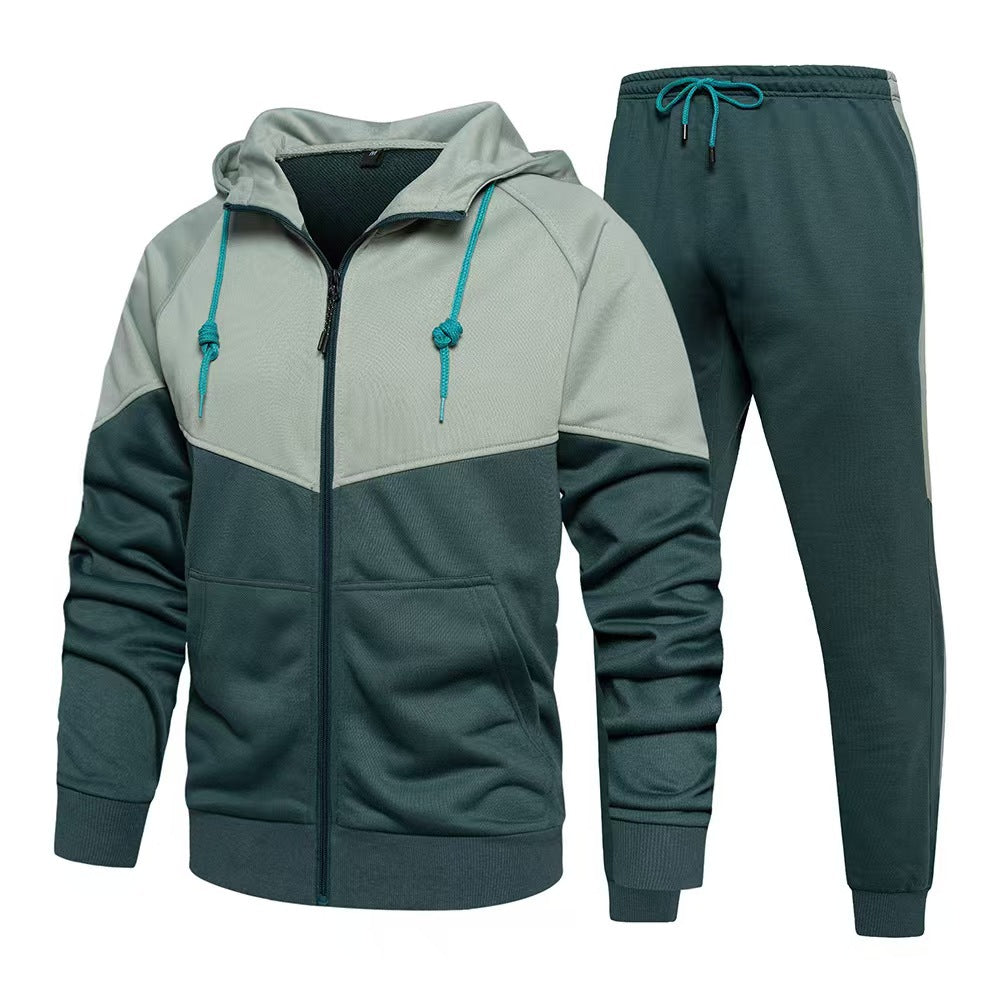 Herren Sportliche Fleece-Jogginganzug Aliams