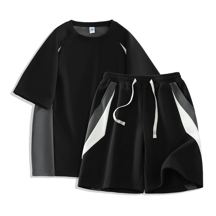 Herren Sportliches Set aus T-Shirt und Shorts mit innovativer Atmungsaktivität Aliams