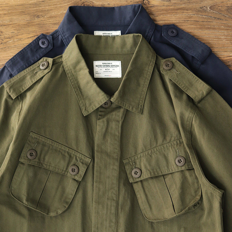 Herren Utility-Jacke mit funktionalen Taschen und klassischem Design Aliams