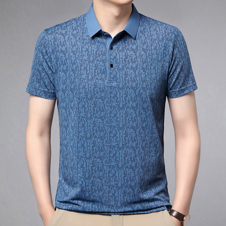 Herren Poloshirt mit strukturiertem Gewebe und modernem Kragen Aliams