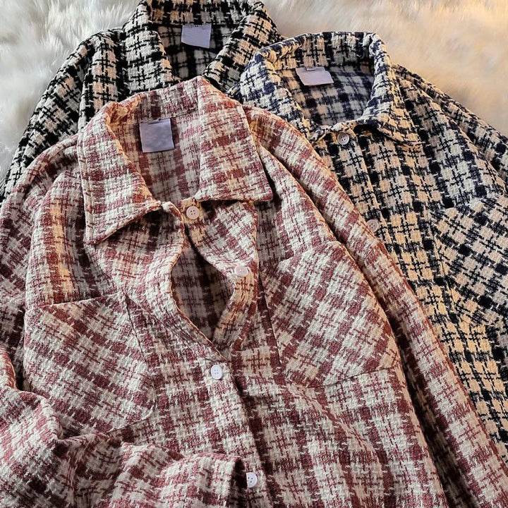 Herren Karierte Überhemdjacke mit zwei aufgesetzten Taschen und modernem Schnitt Aliams