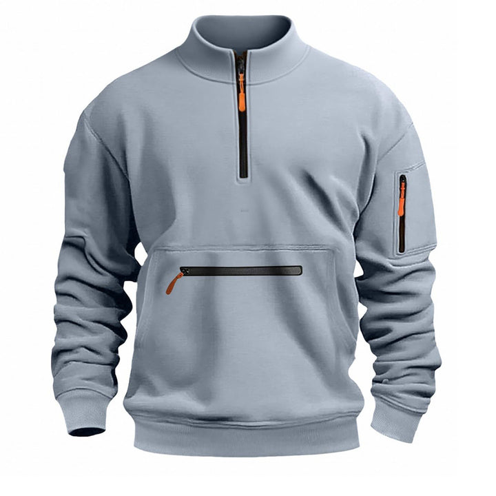 Herren funktionale Sweatshirt mit Reißverschluss Aliams