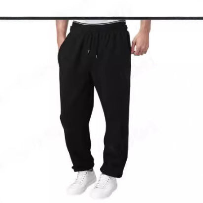 Herren bequeme Jogginghose mit elastischem Bund und seitlichen Taschen Aliams
