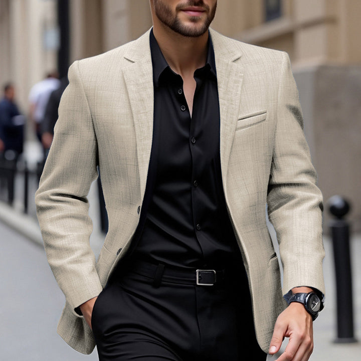 Herren eleganter strukturierten Blazer Aliams