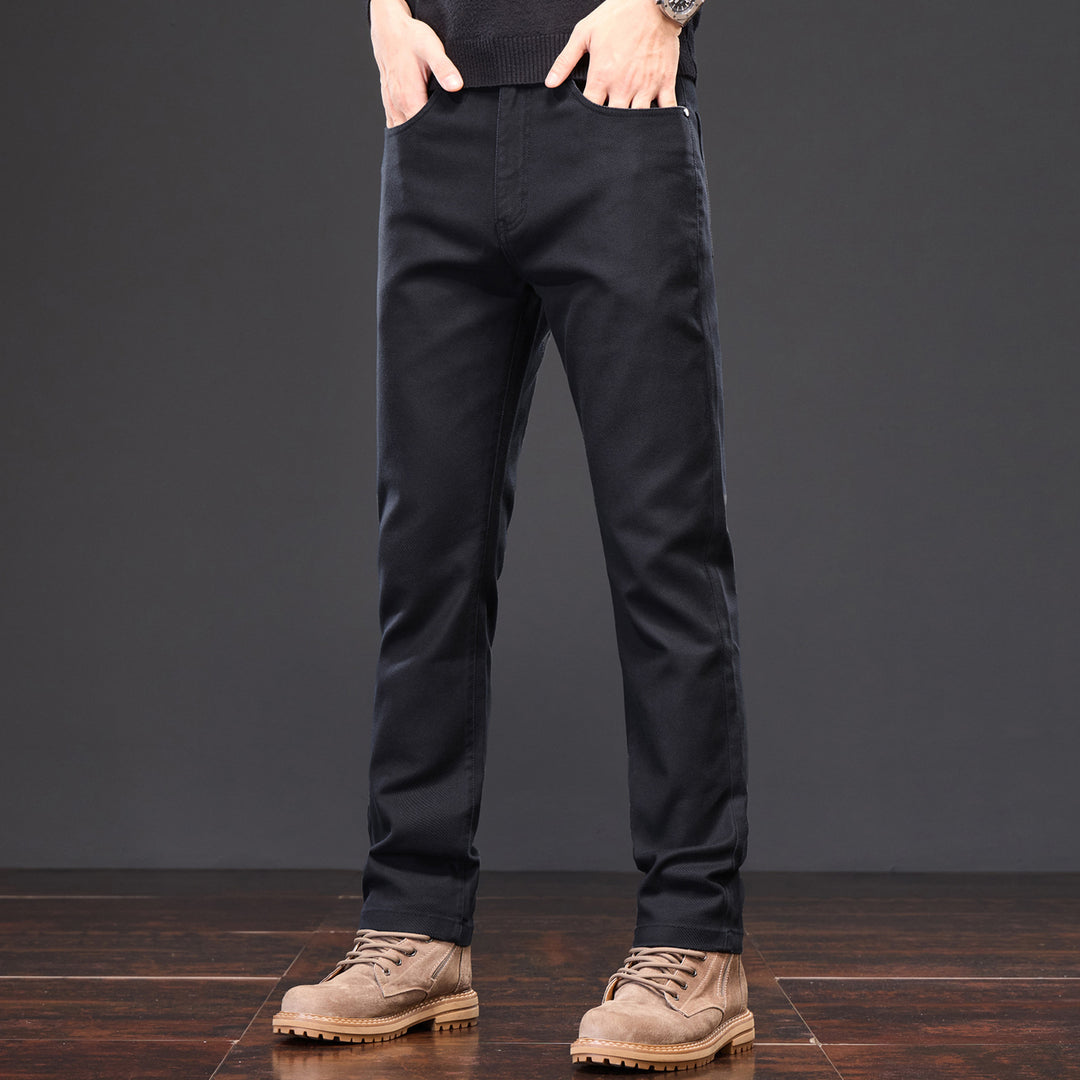 Herren Casual Chino-Hose mit elastischem Bund und modernen Details Aliams