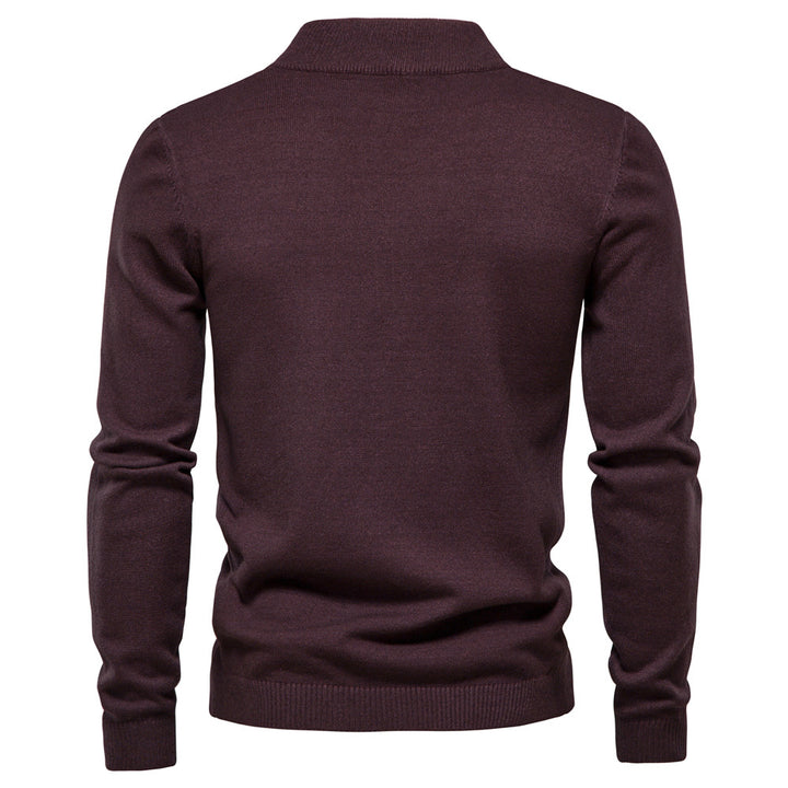 Herren Rollkragenpullover aus weichem Strickmaterial mit feiner Rippstruktur Aliams