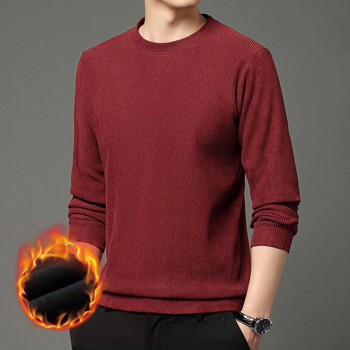 Herren komfortabler und stilvoller Rundhalspullover aus wärmendem Material Aliams