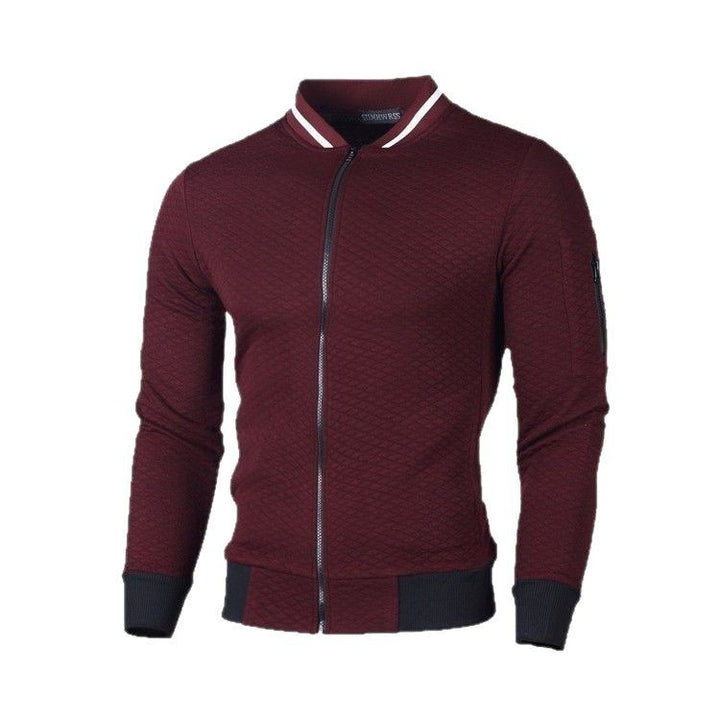 Herren Sportliche Steppjacke mit Reißverschluss und Kontrastdetails Aliams