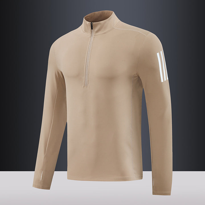 Herren Funktions-Thermo-Langarmshirt mit kurzem Reißverschluss Aliams