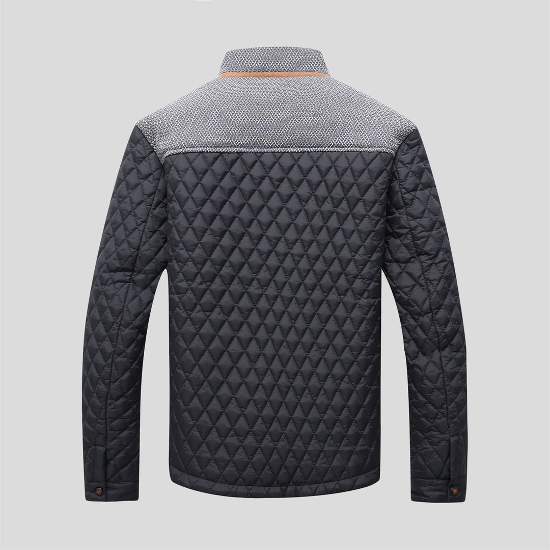 Herren gesteppte Übergangsjacke mit modernem Kragen Aliams