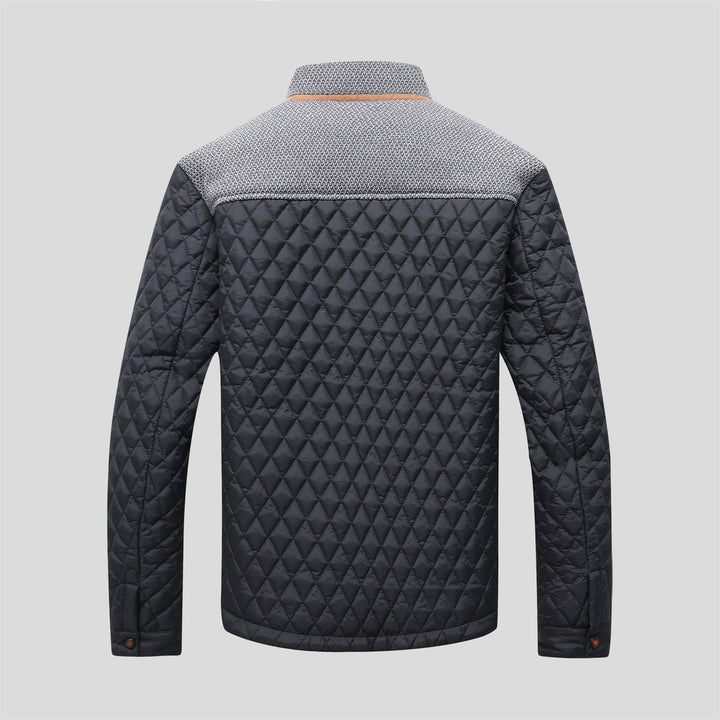 Herren gesteppte Übergangsjacke mit modernem Kragen Aliams