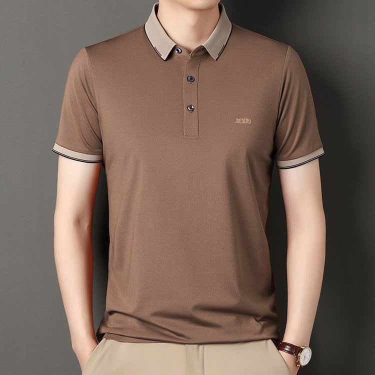 Herren sportliches Polo-Shirt mit modischem Kragen Aliams