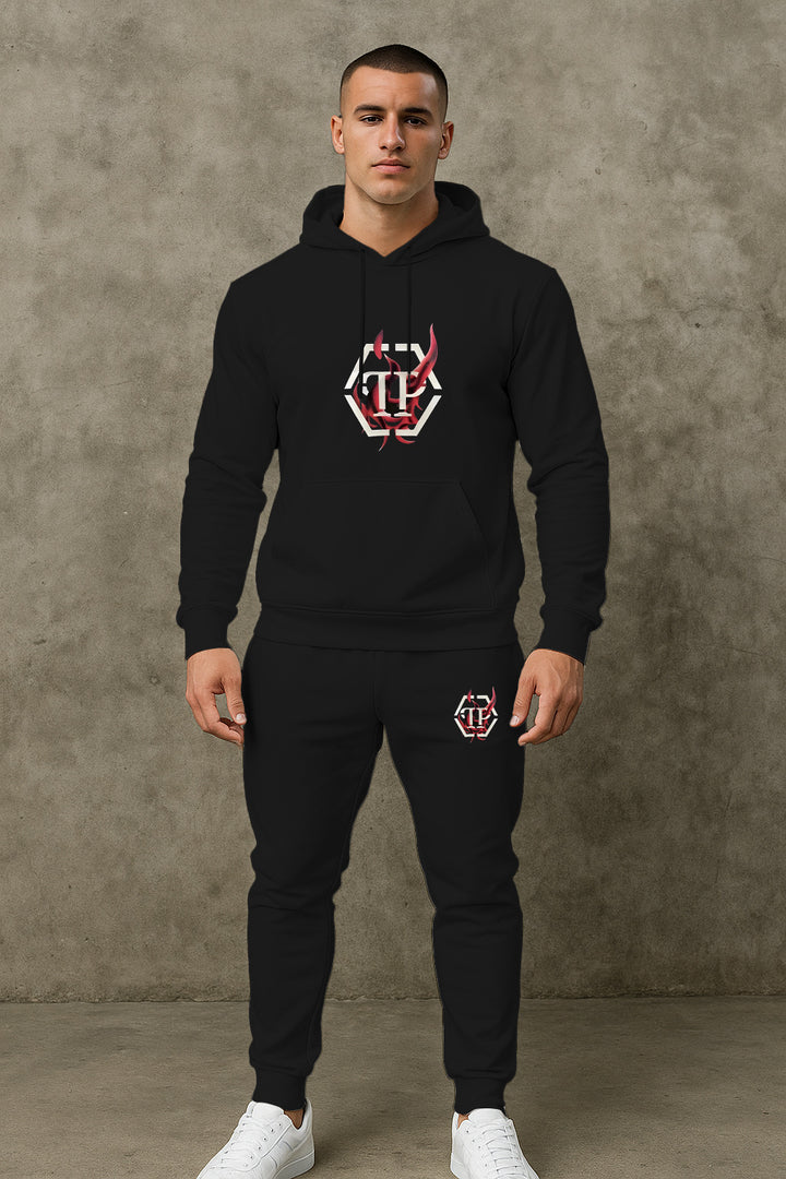 Herren Sportives Hoodie- und Jogginghose-Set Aliams