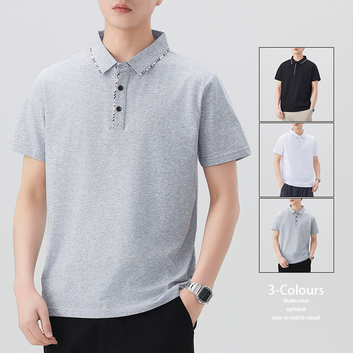 Herren Poloshirt mit modischem Kragen-Design Aliams