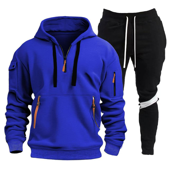 Herren Sportliche Hoodie- und Jogginghosen Kombination Aliams
