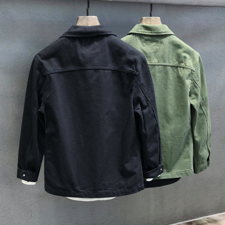 Herren vielseitige Utility-Jacke mit zahlreichen Funktionstaschen Aliams