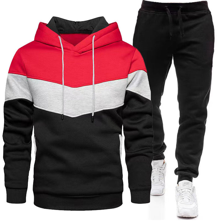 Herren sportliches Kapuzenpullover- und Jogginghosen-Set Aliams