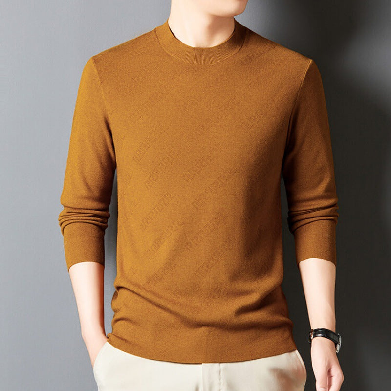 Herren eleganter Rundhalspullover aus hochwertiger Baumwollmischung Aliams