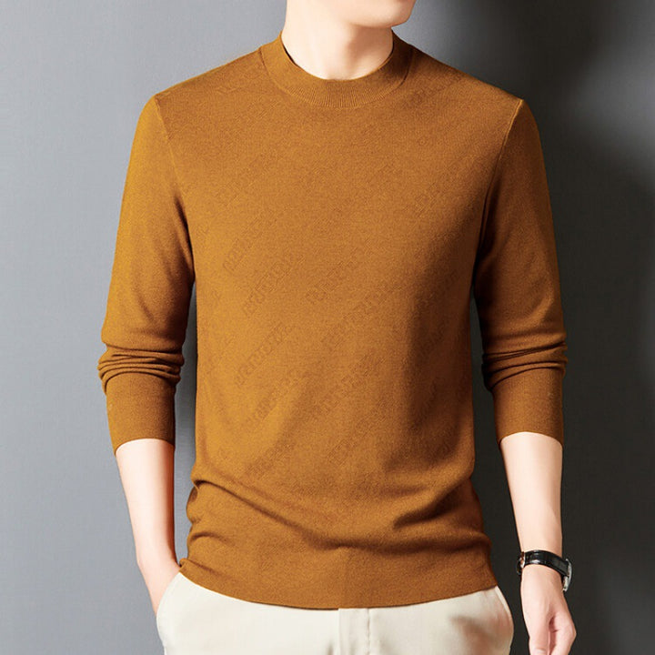 Herren eleganter Rundhalspullover aus hochwertiger Baumwollmischung Aliams