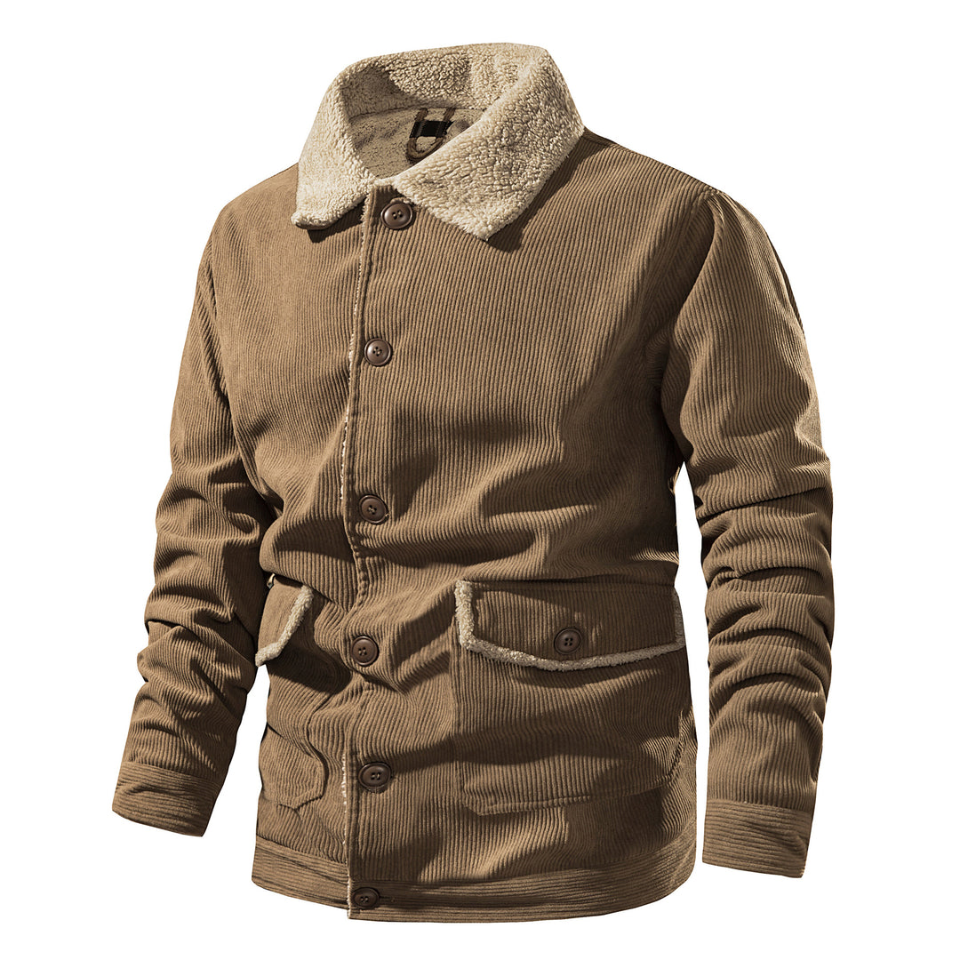 Herren Cord-Jacke mit bequemem Teddyfutter Aliams