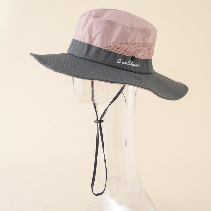 Damen Sonnenschutz-Hut mit Verstellbarem Kinnband und Atmungsaktiver Netzstruktur Aliams