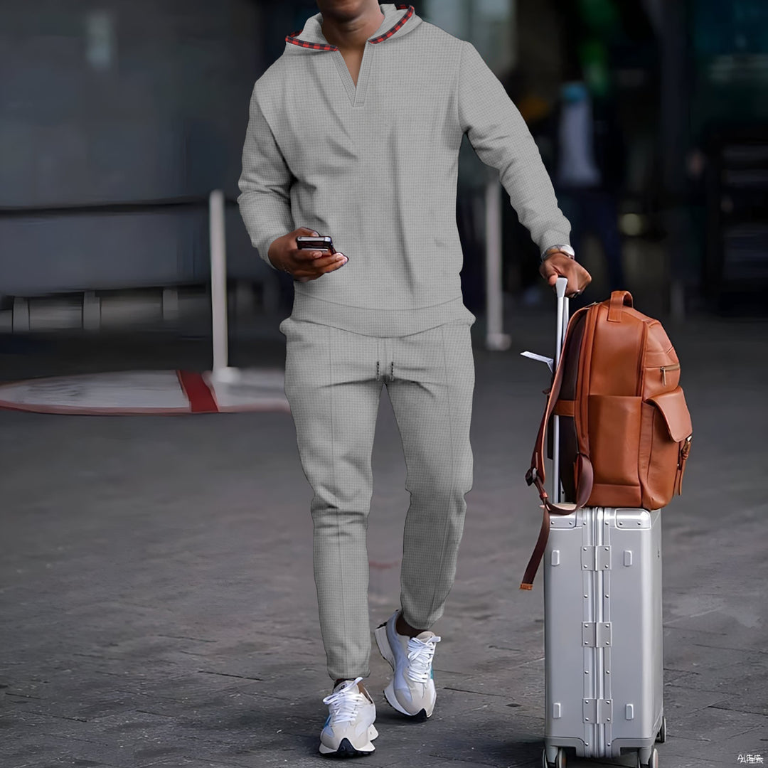 Herren Sportliches Kapuzenset mit atmungsaktivem sowie ergonomischem Schnitt Aliams